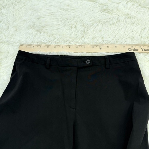 Theory‎ Vintage Black Wool Blend Trousers Dress Pants Straight Leg Size 10 - Picture 9 of 13